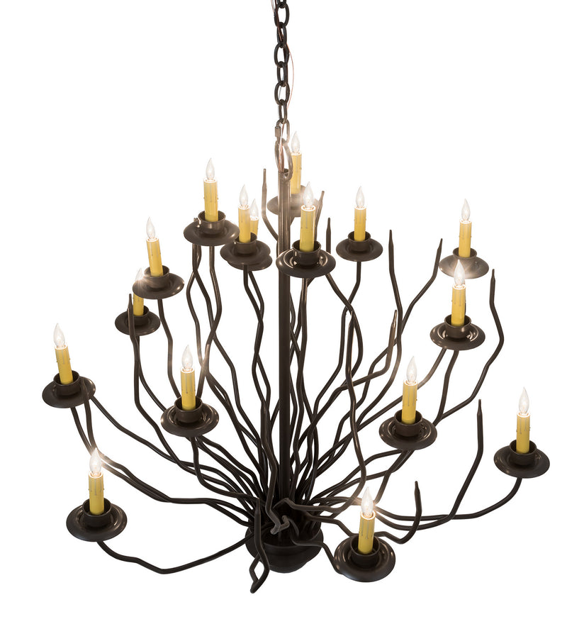 Meyda Tiffany 194929 16 Light Pendant, Timeless Bronze