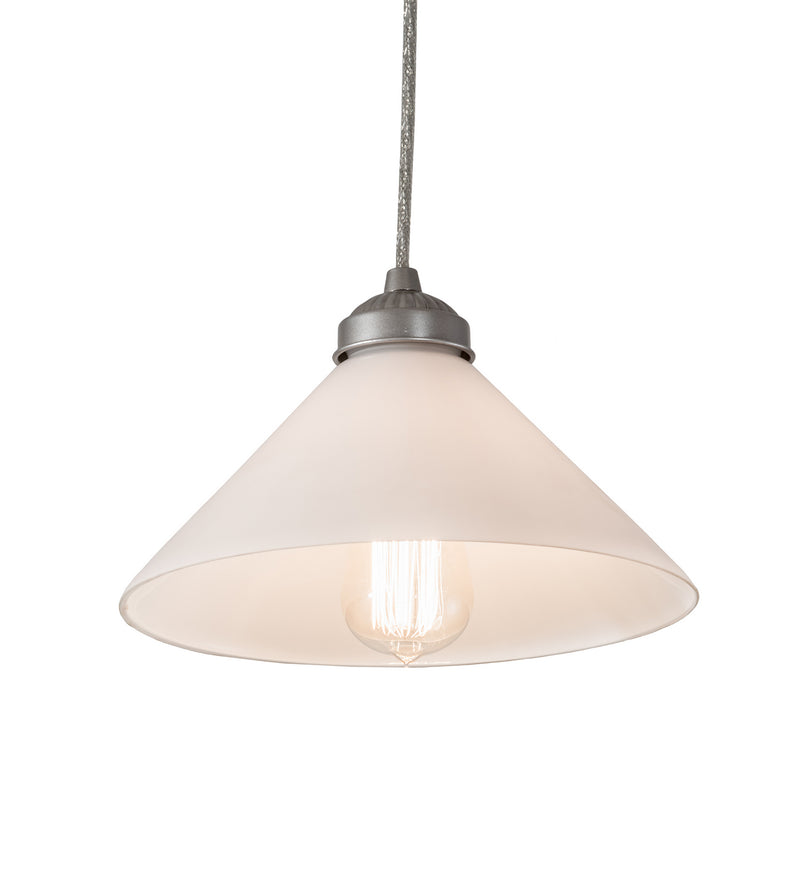 Meyda Tiffany 195362 One Light Mini Pendant, Brushed Nickel