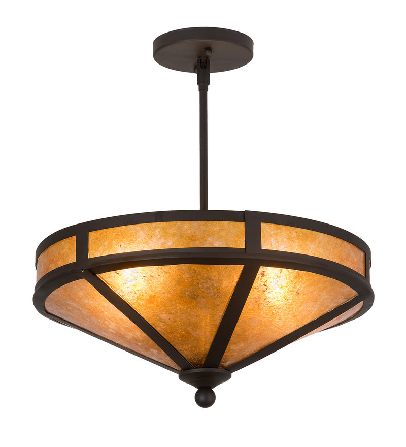 Meyda Tiffany 195459 Two Light Flushmount, Oil Rubbed Bronze