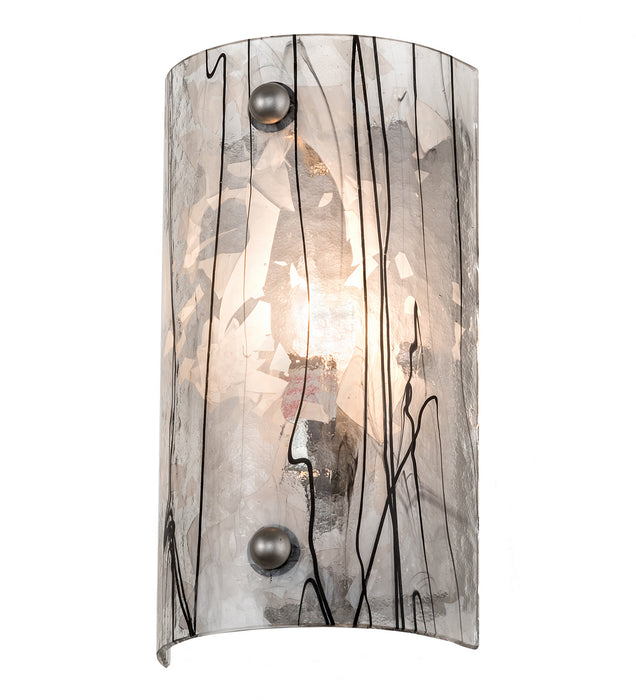 Meyda Tiffany 195462 One Light Wall Sconce, Nickel Powder Coat