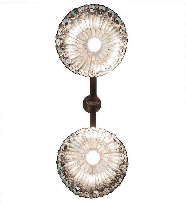Meyda Tiffany 195518 Two Light Island Pendant, Mahogany Bronze