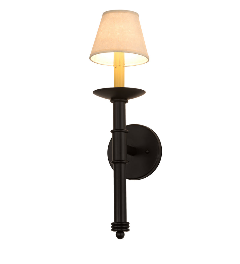 Meyda Tiffany 195580 One Light Wall Sconce, Blackwash