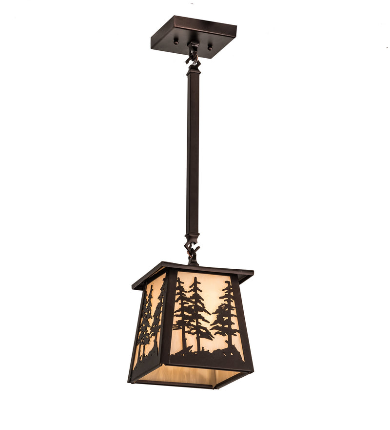 Meyda Tiffany 195733 One Light Pendant, Mahogany Bronze