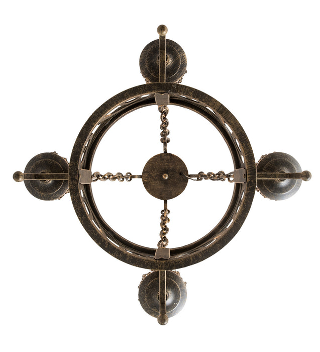 Meyda Tiffany 195785 Four Light Chandelier, English Bronze