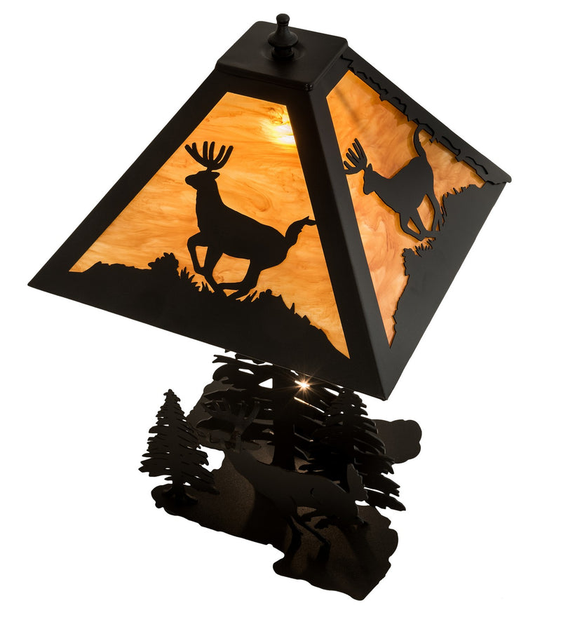 Meyda Tiffany 196036 Two Light Table Lamp, Earth