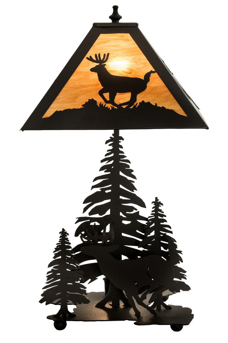 Meyda Tiffany 196036 Two Light Table Lamp, Earth