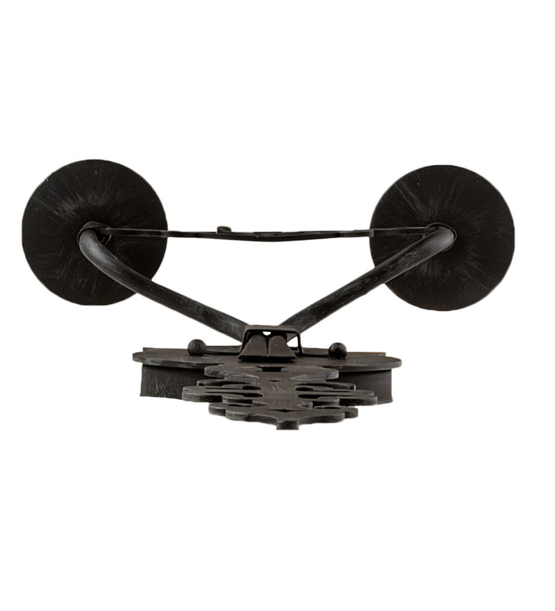 Meyda Tiffany 196246 Two Light Wall Sconce, Antique Iron Gate