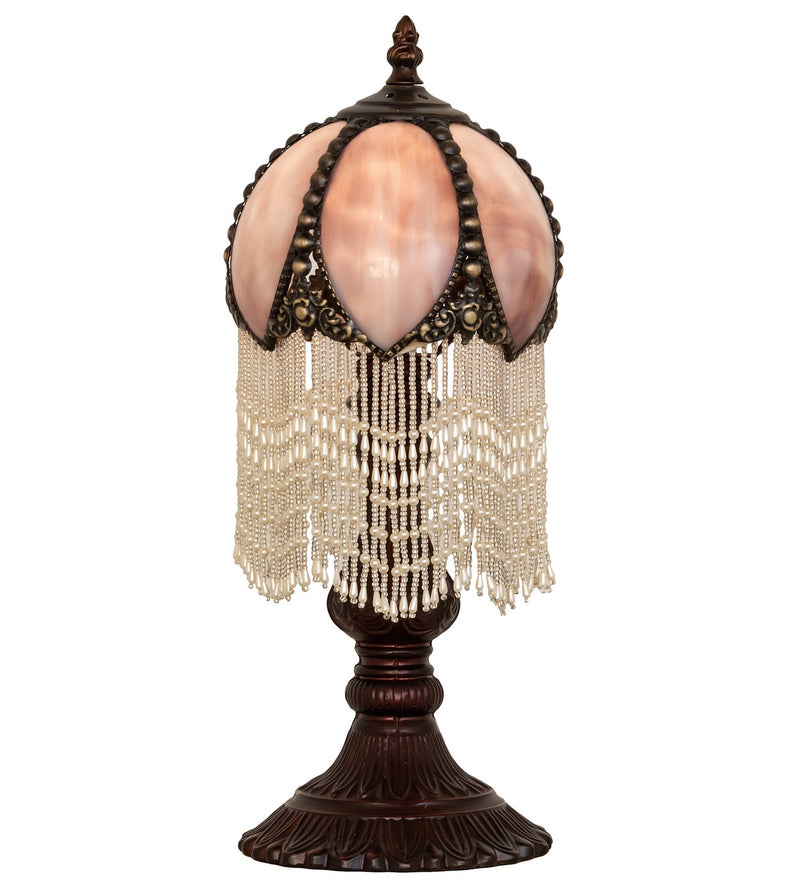 Meyda Tiffany 196896 One Light Mini Lamp, Brushed Nickel