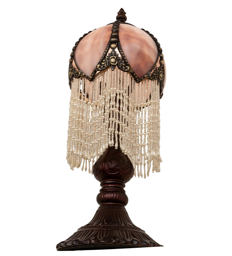 Meyda Tiffany 196896 One Light Mini Lamp, Brushed Nickel