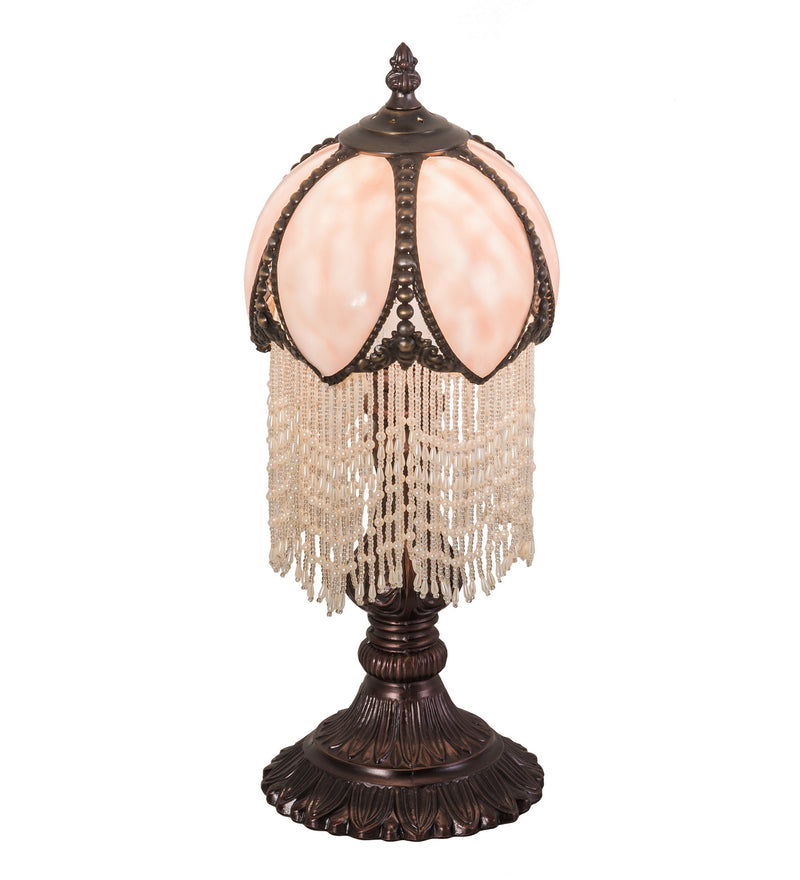 Meyda Tiffany 196896 One Light Mini Lamp, Brushed Nickel