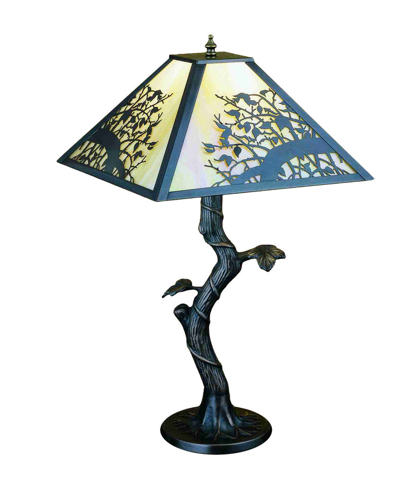 Meyda Tiffany 28446 One Light Table Lamp, Timeless Bronze