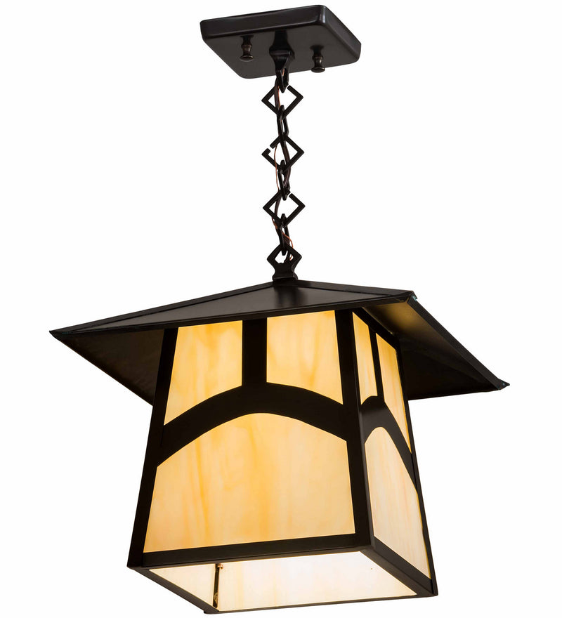 Meyda Tiffany 45167 One Light Pendant, Craftsman Brown
