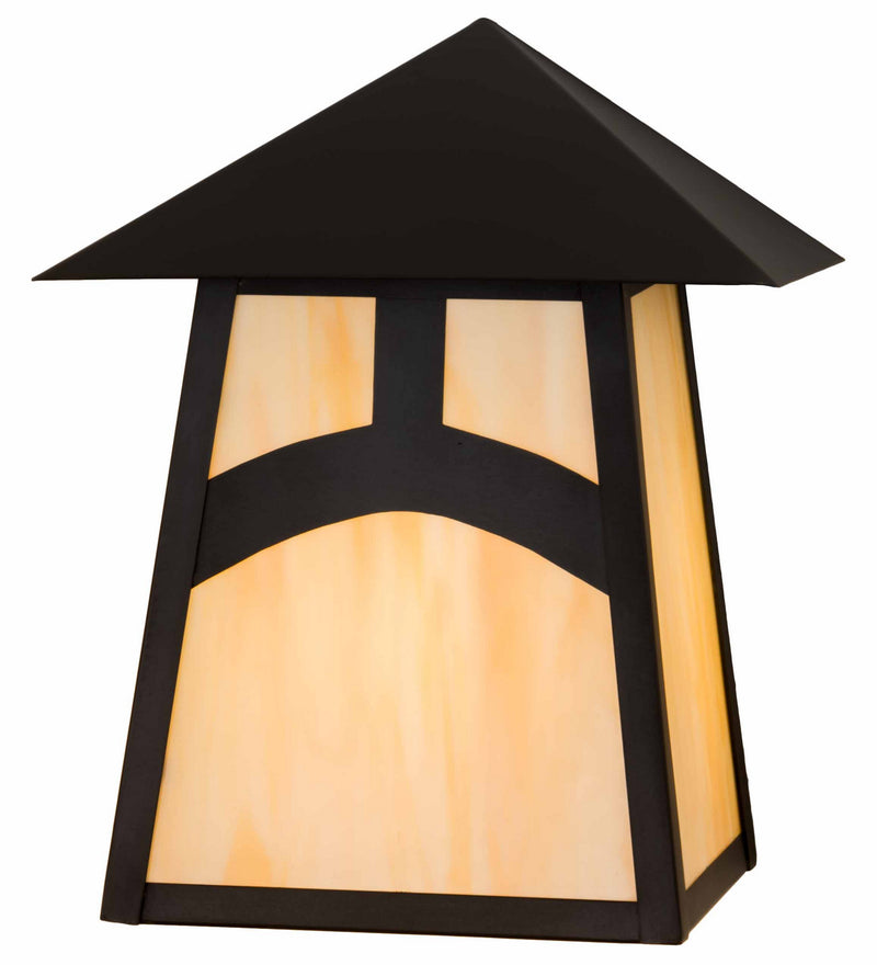 Meyda Tiffany 45273 One Light Wall Sconce, Craftsman Brown