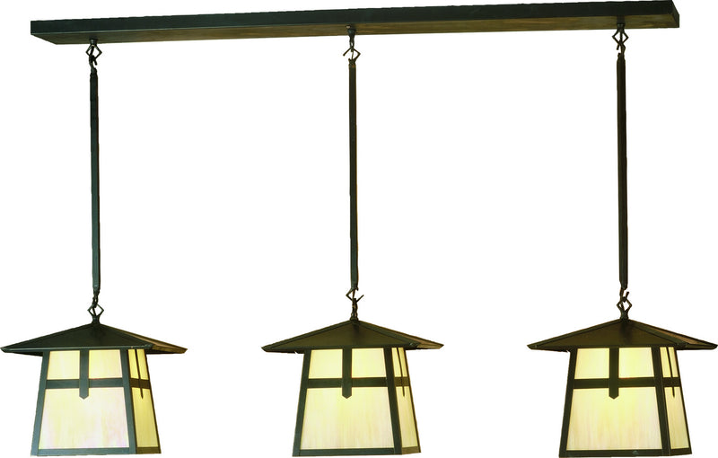 Meyda Tiffany 81052 Three Light Island Pendant, Antique Copper