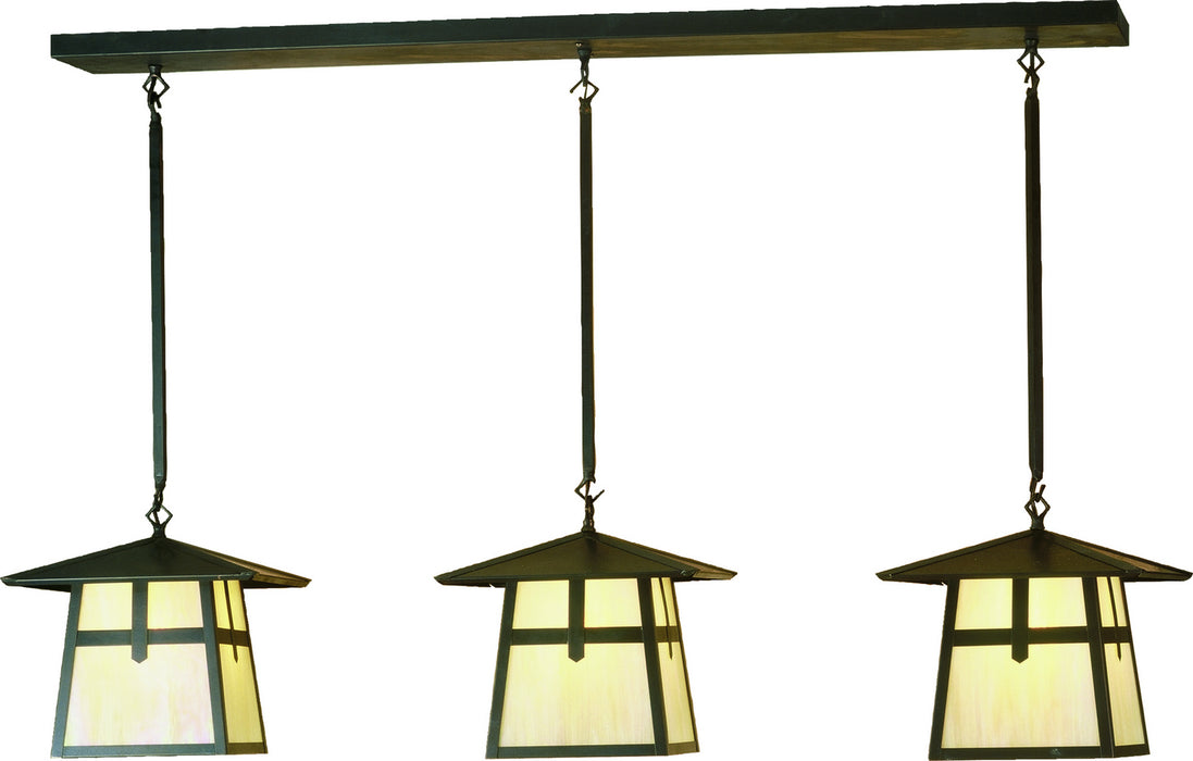 Meyda Tiffany 81052 Three Light Island Pendant, Antique Copper