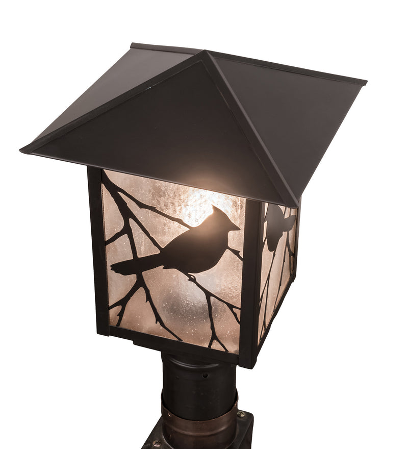 Meyda Tiffany 93728 One Light Post Mount, Craftsman Brown