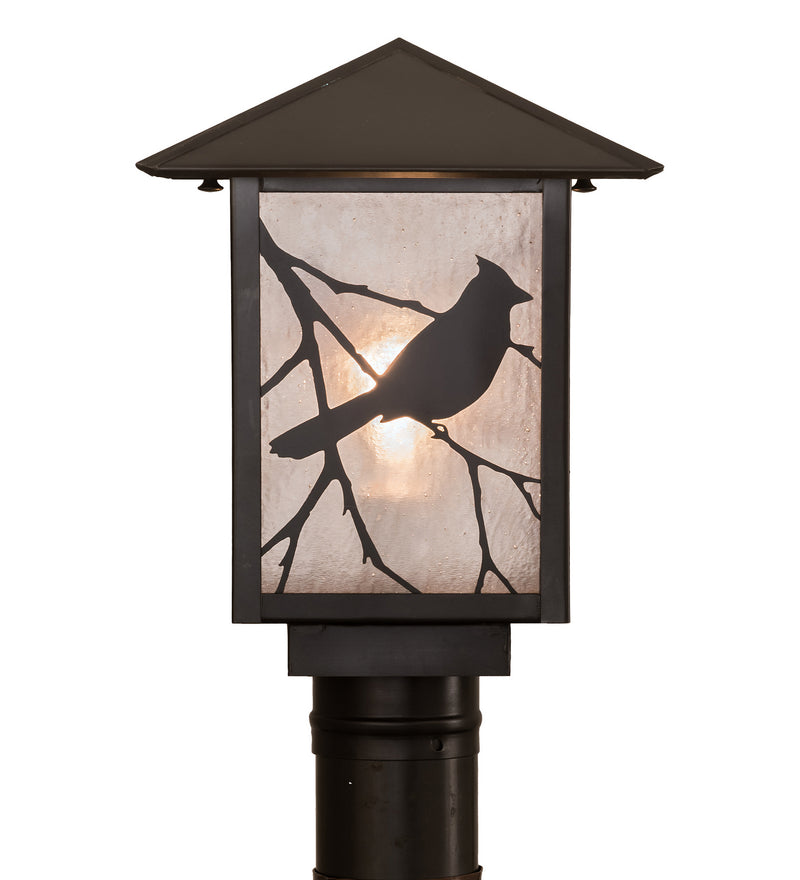 Meyda Tiffany 93728 One Light Post Mount, Craftsman Brown