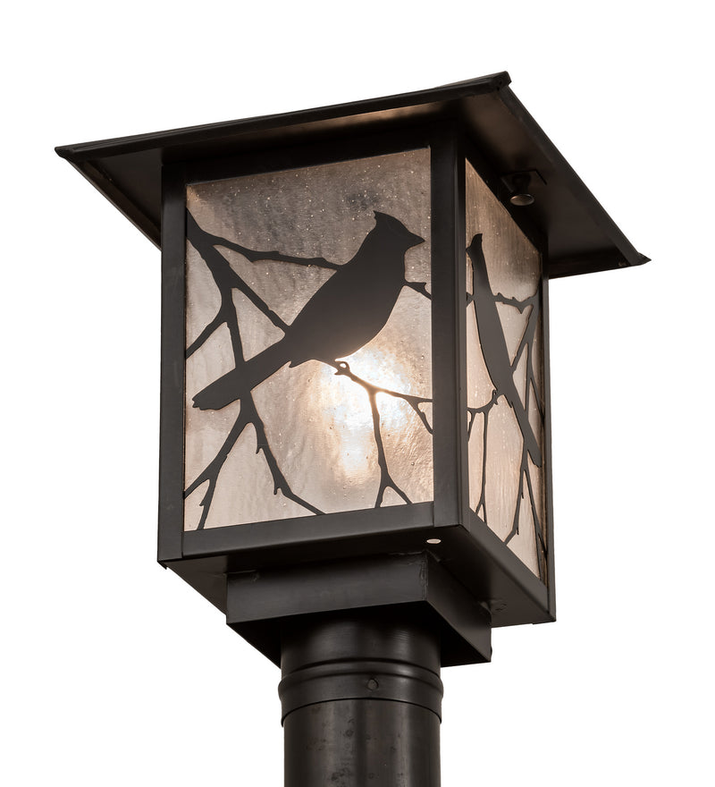 Meyda Tiffany 93728 One Light Post Mount, Craftsman Brown
