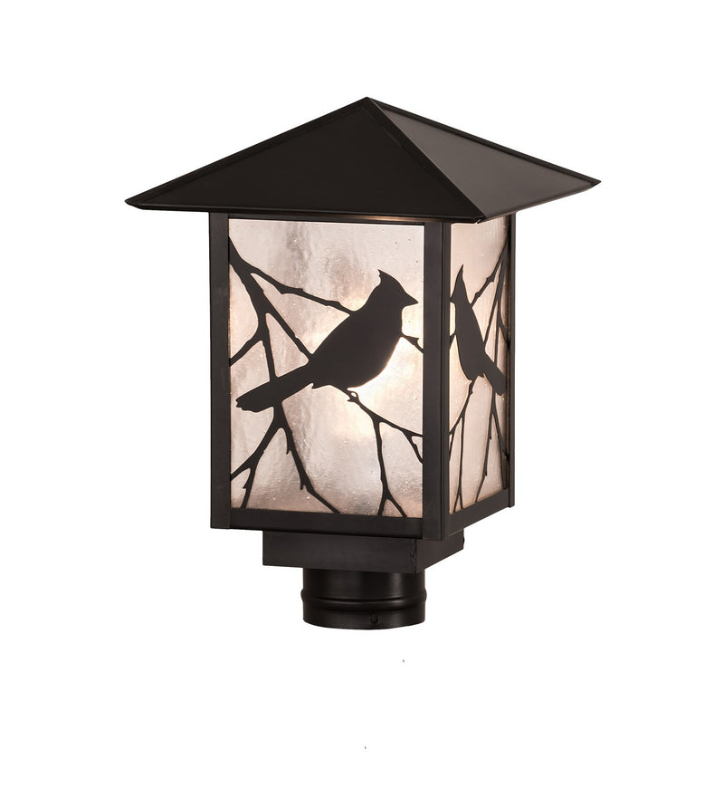 Meyda Tiffany 93728 One Light Post Mount, Craftsman Brown