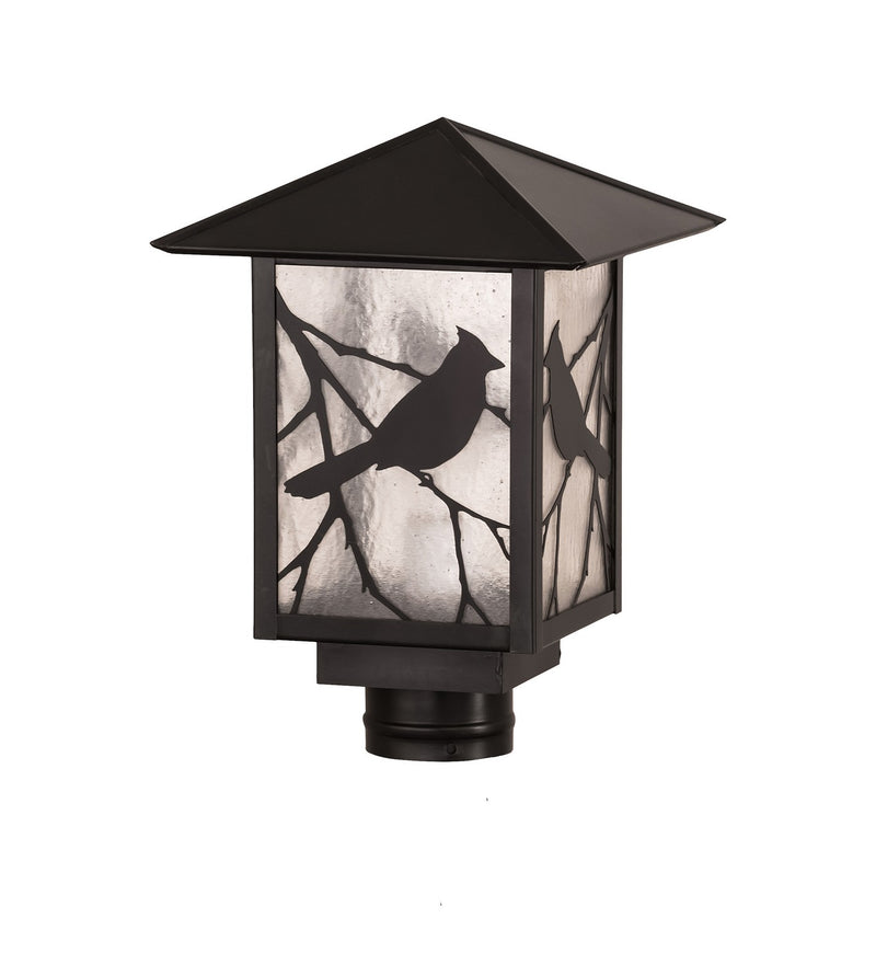 Meyda Tiffany 93728 One Light Post Mount, Craftsman Brown