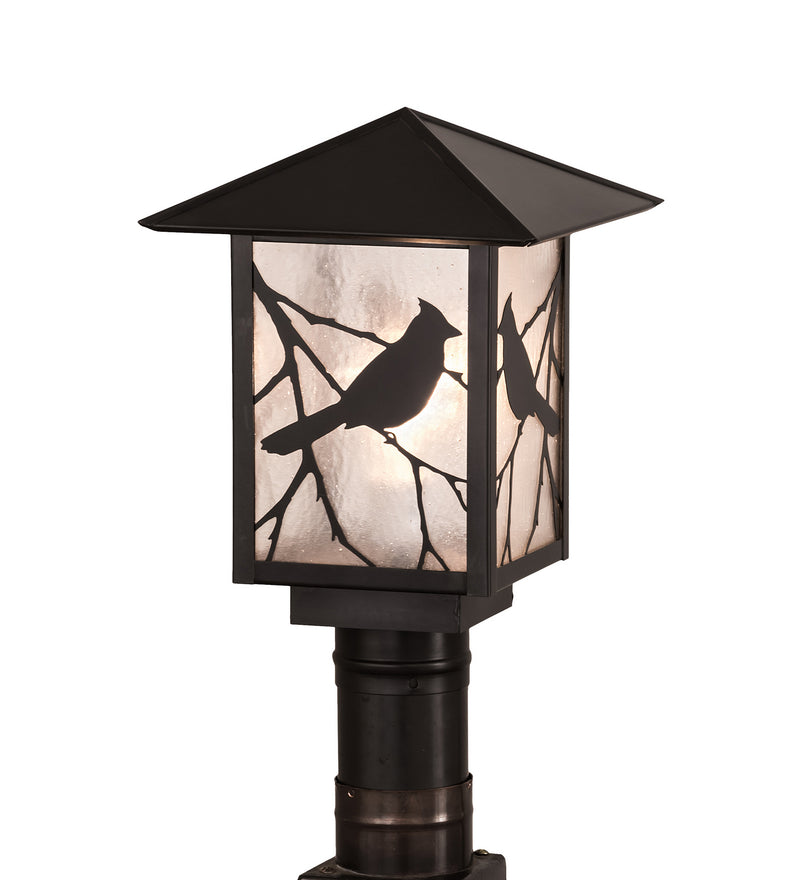 Meyda Tiffany 93728 One Light Post Mount, Craftsman Brown