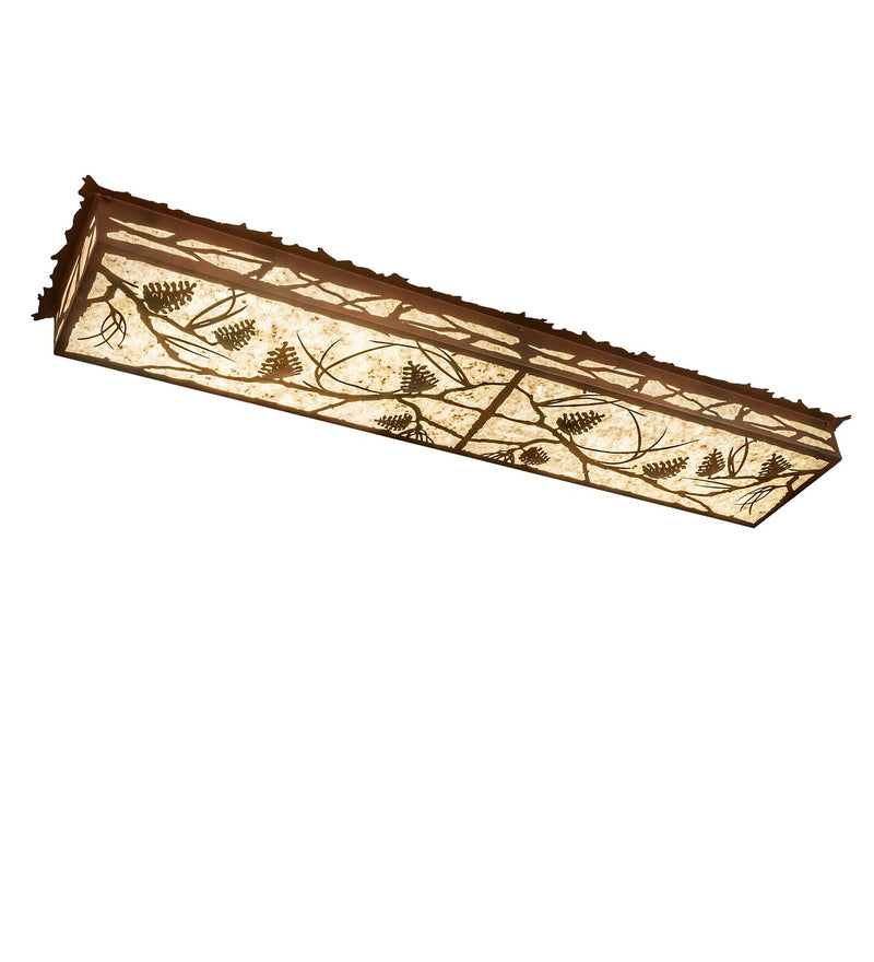 Meyda Tiffany 99359 LED Flushmount, Wrought Iron On Rust