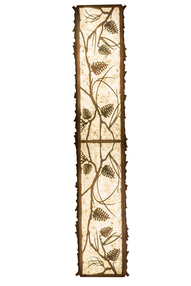 Meyda Tiffany 99359 LED Flushmount, Wrought Iron On Rust
