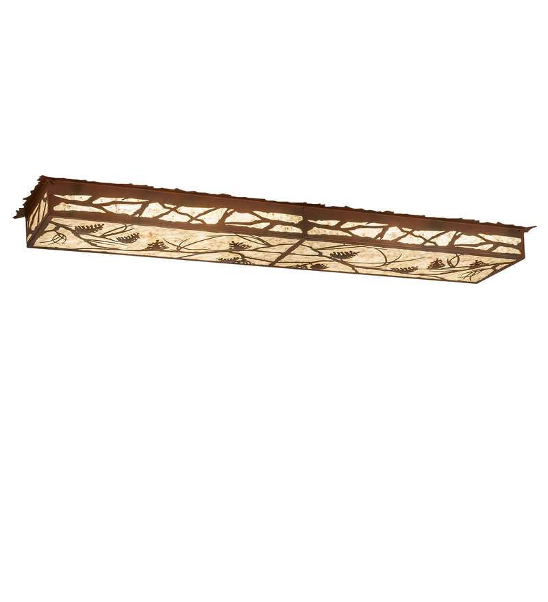 Meyda Tiffany 99359 LED Flushmount, Wrought Iron On Rust