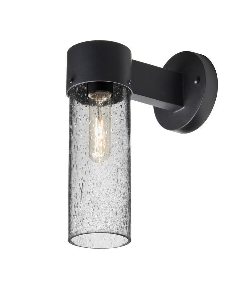 Besa JUNI10CL-WALL-BK Outdoor Wall Sconce, Black