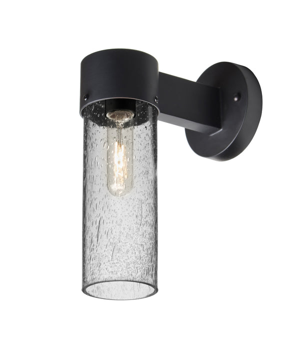 Besa JUNI10CL-WALL-BK Outdoor Wall Sconce, Black