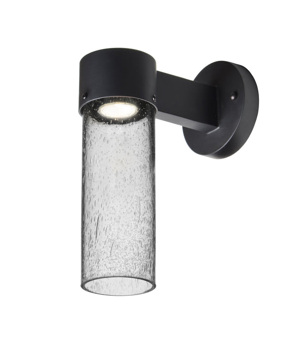 Besa JUNI10CL-WALL-LED-BK Outdoor Wall Sconce, Black