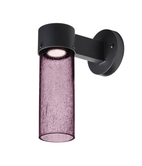Besa JUNI10PL-WALL-LED-BK Outdoor Wall Sconce, Black