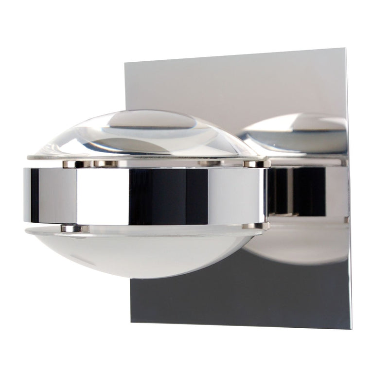 Besa OPTOS1W-CLFR-CR Wall Sconce, Chrome