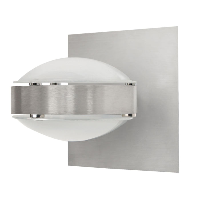 Besa OPTOS1W-FRFR-BA Wall Sconce, Brushed Aluminum