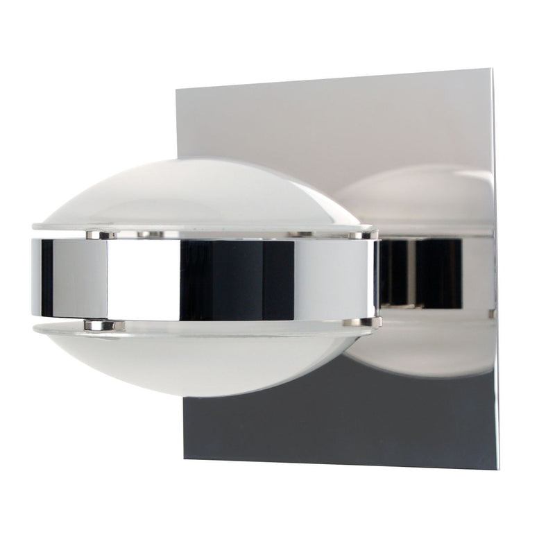 Besa OPTOS1W-FRFR-CR Wall Sconce, Chrome