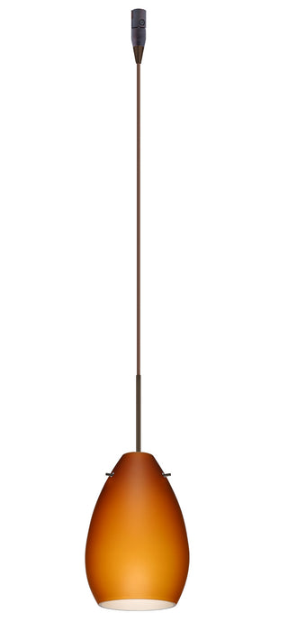 Besa RXP-171380-BR One Light Pendant, Bronze
