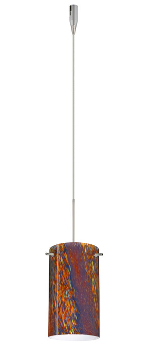 Besa RXP-4404CE-SN One Light Pendant, Satin Nickel