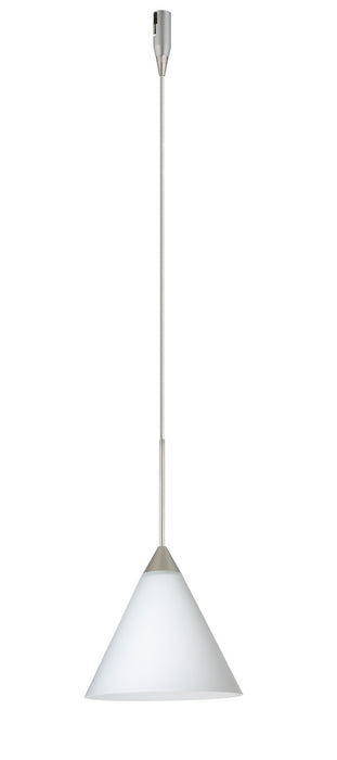 Besa RXP-512107-SN One Light Pendant, Satin Nickel