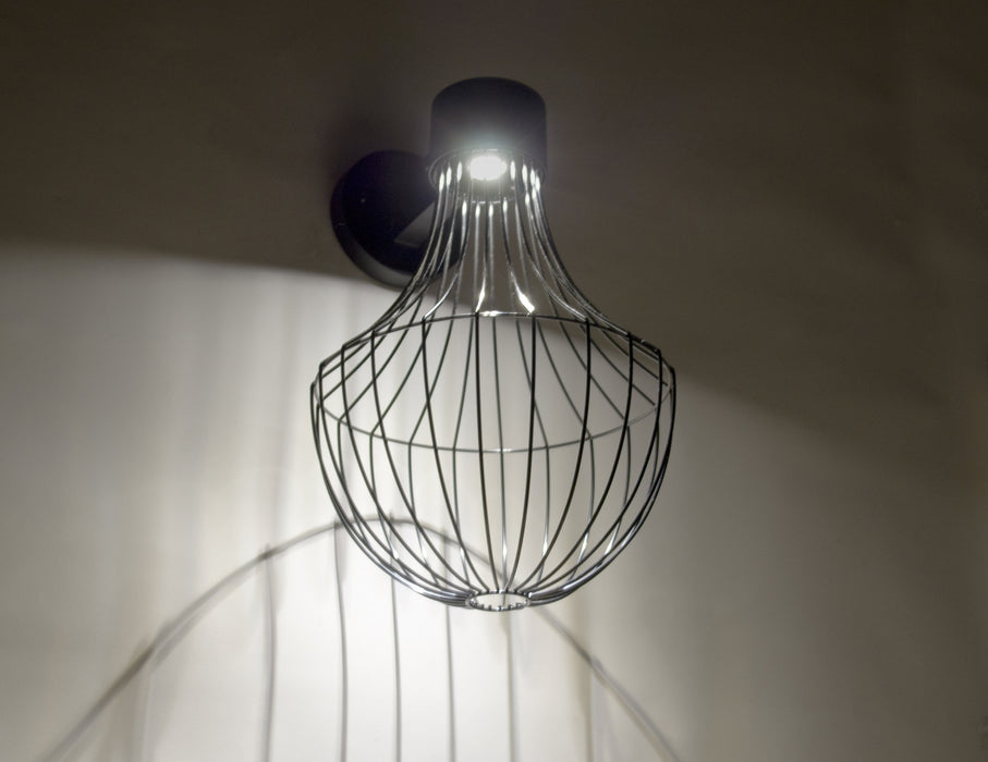 Besa SULTANA-F-WALL-LED-BK Wall Sconce, Black