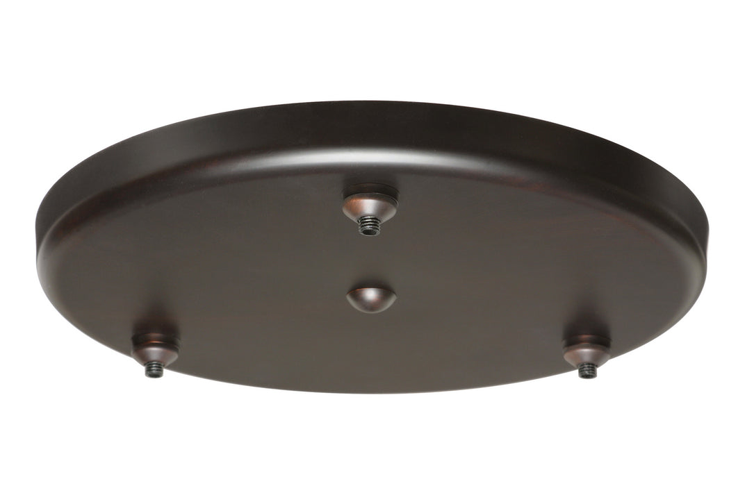 Besa T23XL-LED-BR Three Light Canopy, Bronze