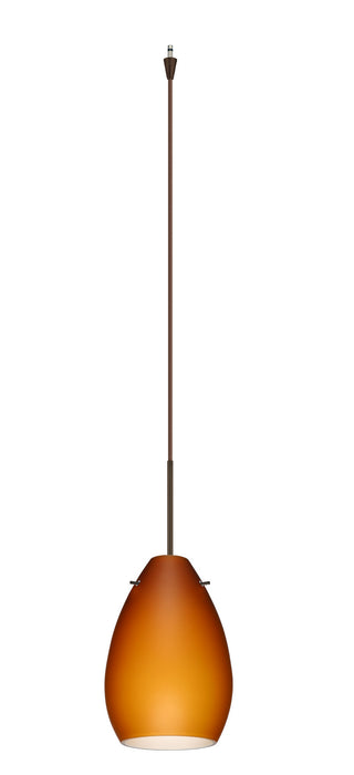 Besa XP-171380-BR One Light Pendant, Bronze