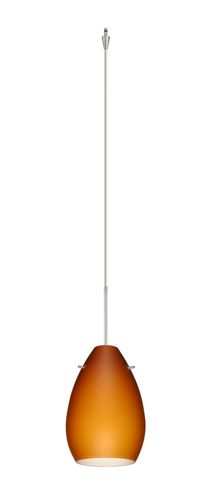 Besa XP-171380-SN One Light Pendant, Satin Nickel