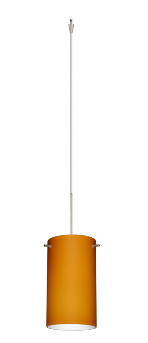 Besa XP-440480-SN One Light Pendant, Satin Nickel