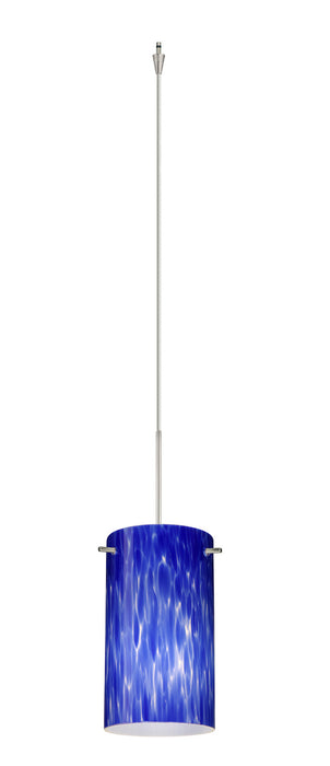 Besa XP-440486-SN One Light Pendant, Satin Nickel