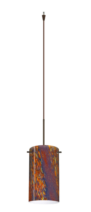 Besa XP-4404CE-BR One Light Pendant, Bronze