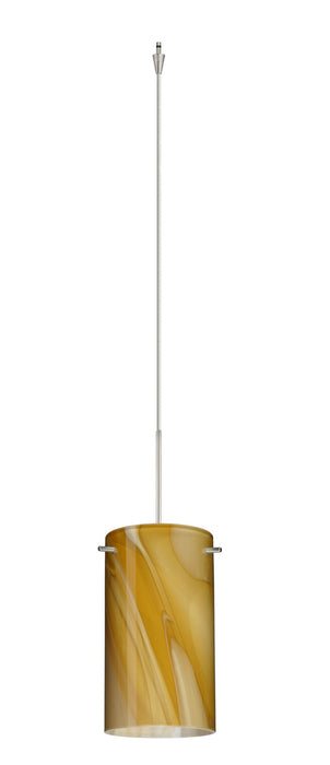 Besa XP-4404HN-SN One Light Pendant, Satin Nickel