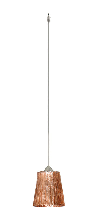 Besa XP-5125CF-SN Pendant, Satin Nickel