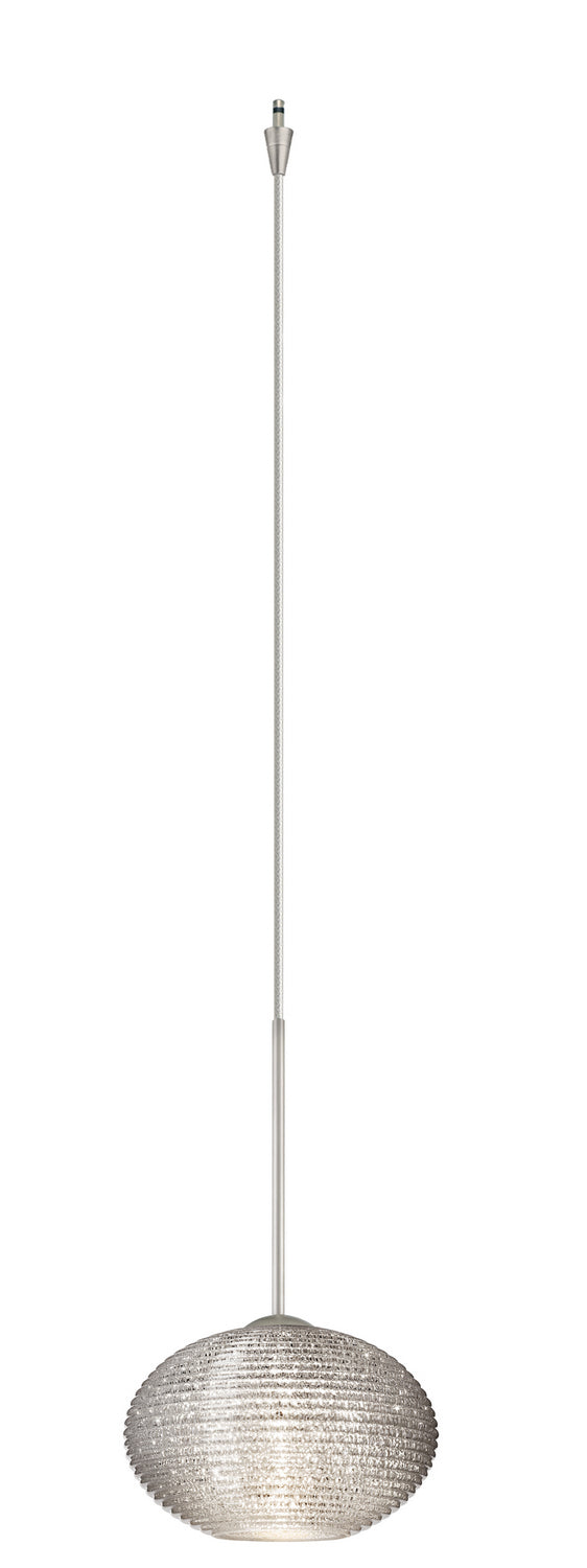Besa XP-5612GL-SN Pendant, Satin Nickel