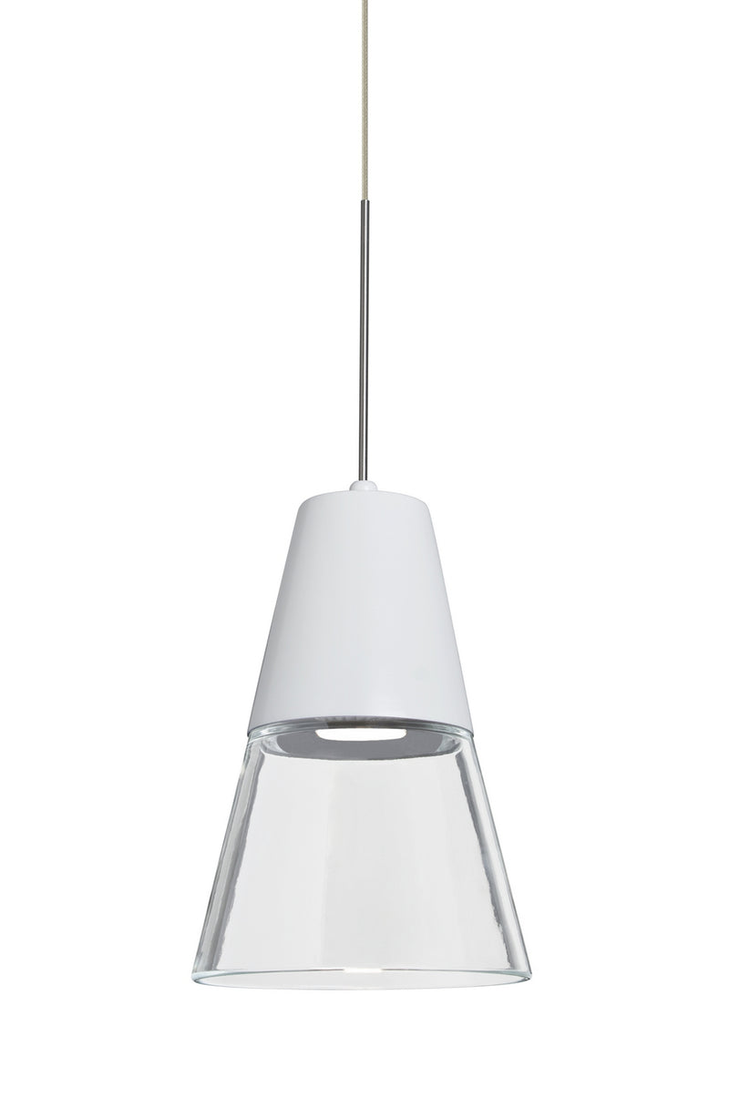 Besa XP-TIMO6WC-LED-SN Pendant, Satin Nickel