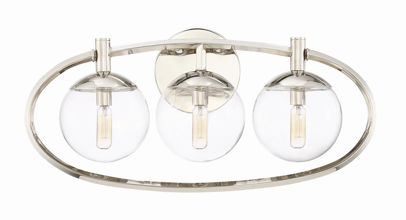 Craftmade 45503-PLN Three Light Vanity, Polished Nickel